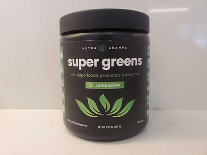 NutraChamps Super Greens Mango & Super Greens Unflavored Bundle - 2 Month Supply