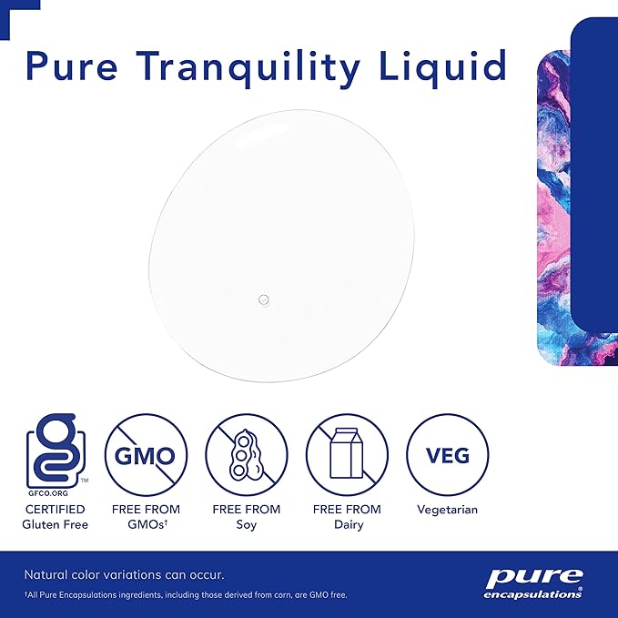 Pure Encapsulations Pure Tranquility Liquid | Hypoallergenic Supplement to Support Relaxation and Moderate Occasional Stress | 3.92 fl. oz.
