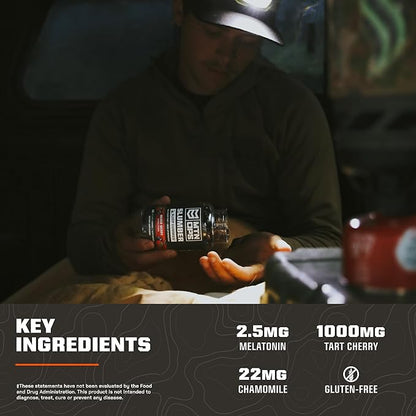 MTN OPS Slumber Gummies Sleep Aid, 120 Melatonin Gummies with Chamomile & Tart Cherry, Mixed Berry Flavor & Naturally Gluten Free