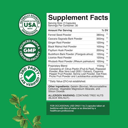 Natures Craft Bundle of D Mannose Capsules for Urinary Tract Health for Women Fast Acting Super Concentrated Cranberry 90ct and Colon Cleanser & Detox - Probiotic Supplement Body Cleanse