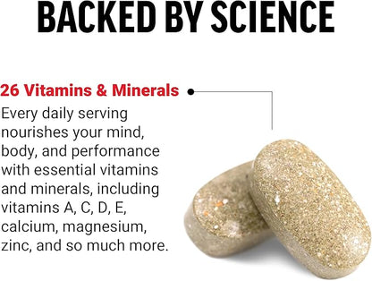 Force Factor Men’s Multivitamin 50 Plus, Multivitamin for Men with 26 Vitamins and Minerals, and Phytonutrients to Support Energy, Immunity, and Muscle Function, 60 Tablets