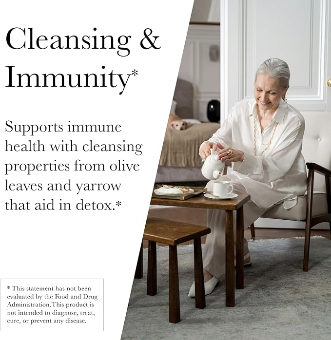 Kroeger Herbs, Olive Leaf Extract Capsules for Immune System, Olive Leaf & Yarrow Supplement, Vegetarian, Non-GMO, Gluten Free, No Preservatives - 100 Capsules, Made in USA