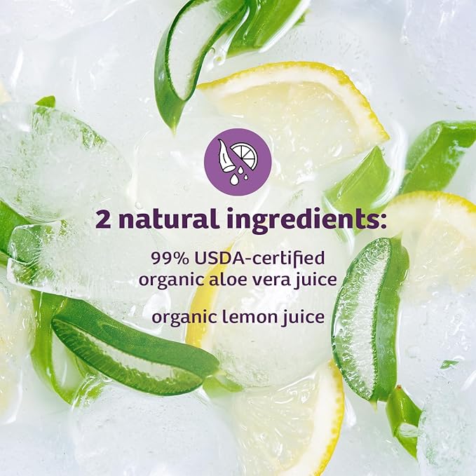 Lily Of The Desert Organic Aloe Vera Juice 2-Pack – Inner Fillet, Natural Gut & Digestive Support, Stomach Relief, 32 Fl Oz Ea