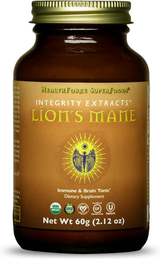 HealthForce SuperFoods Integrity Extracts Lion's Mane - Powder - 60 Grams