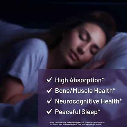 Magnesium Glycinate & Vitamin B6 Supplement High Absorption, Non-GMO, Supports Energy, Calm, Relaxation, and Muscle Health – 3rd Party Lab Tested, Gluten-Free by CGM Labs