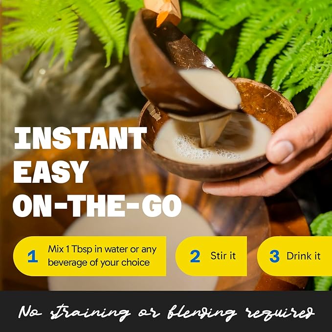 Fiji Vanua Kava Micronized Kava Powder, Portable and Easy to Prepare Kava Root, No Straining Needed, Pure & Strong Drink Powder, 8 oz