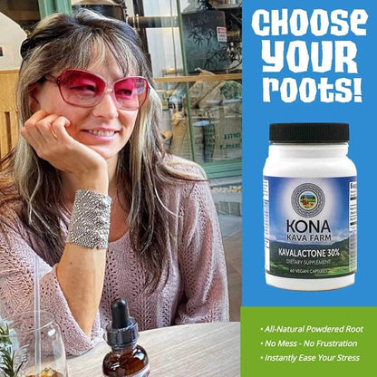 30% Kavalactone Kava Extract Capsules (60 Capsules)