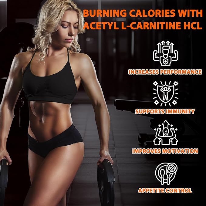 Fat Burner for Men Women - Appetite Suppressant for Weight Loss Supplement, Metabolism, Belly Fat Burning with Acetyl L-Carnitine, Green Tea Extract and More, 60 Count