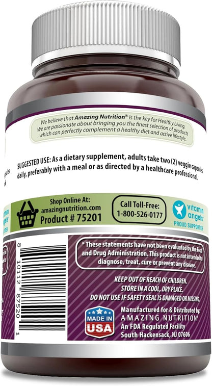 Amazing Formulas Grapeseed Extract 16000mg Per Serving Veggie Capsules Supplement | 20:1 Extract | Non-GMO | Gluten Free | Made in USA (120 Count)