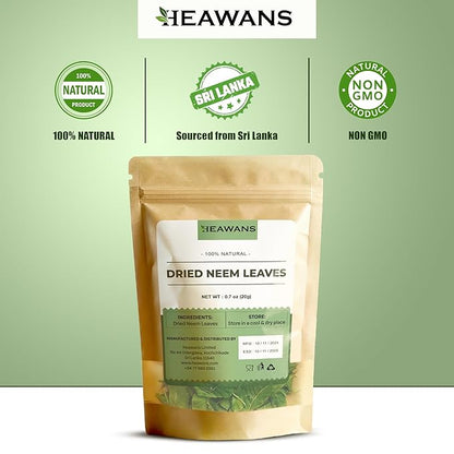 Heawans Naturally Grown Dried neem Leaves Whole (0.7 oz)