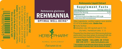Herb Pharm Rehmannia Liquid Extract - 1 Ounce (DREHM01)