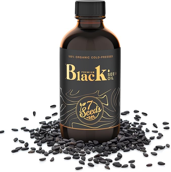 Cold Pressed Black Seed Oil - 120ml Cold Pressed Nigella Sativa Liquid for Immune Support, Joints, Digestion, Hair & Skin (4 Fl Oz)