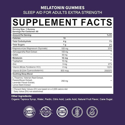 NEVISS Melatonin + Vitamin D3 & B12 Gummies, Vegan, 2+2=4 Pack