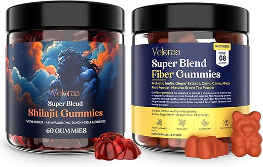 Vitality Bundle Fiber & Shilajit Gummies