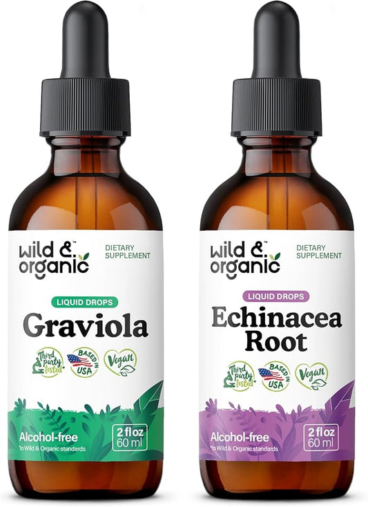 Graviola Tincture 2 fl oz & Echinacea Tincture 2 fl oz