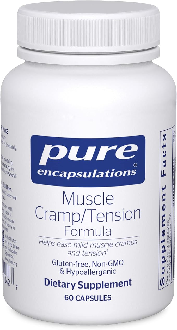 Pure Encapsulations Muscle Cramp/Tension Formula | Hypoallergenic Supplement to Reduce Occasional Muscle Cramps/Tension and Promote Relaxation | 60 Capsules