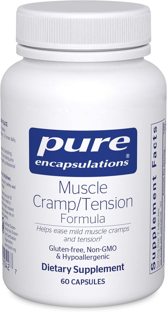 Pure Encapsulations Muscle Cramp/Tension Formula | Hypoallergenic Supplement to Reduce Occasional Muscle Cramps/Tension and Promote Relaxation | 60 Capsules