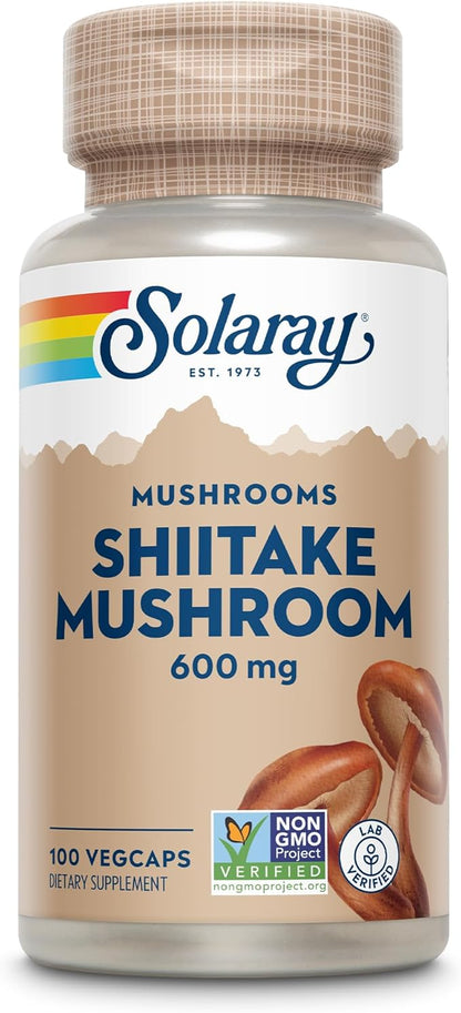 SOLARAY Shiitake Mushroom 600 mg | 100 Count