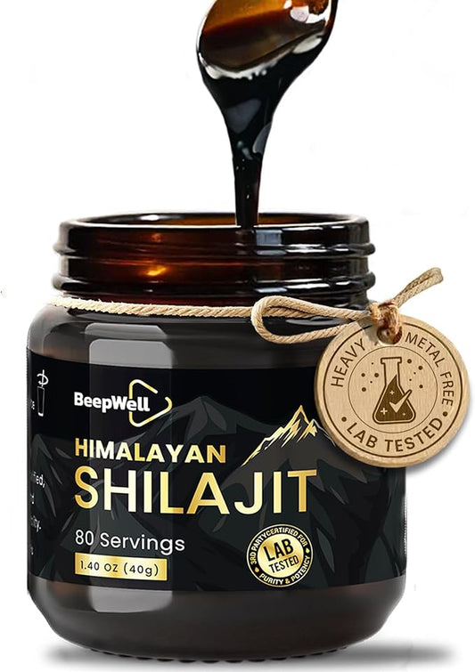 Shilajit Resin – Pure Organic Himalayan Shilajit Natural Resin Men Women Chilajil Fulvic Acid 85+ Trace Minerals 80 Servings 1.40 oz