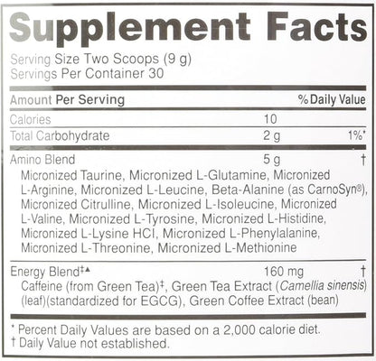 Optimum Nutrition Essential Amino Energy Concord Grape - 30 Servings, 9.5 oz