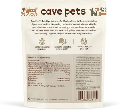 Super Blend Powder, Dog Probiotic Supplement for Immunity and Digestive Health Support, Multi-Shroom & Probiotics, 90 Servings