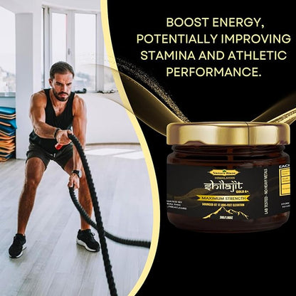 Pure Organic Himalayan Shilajit Resin for Men & Women (30Gm / 1.0 Ounce)