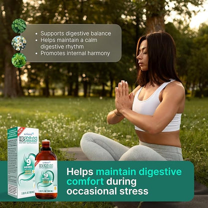 IBShield Tincture 100ml | 6+3=9 Herbs | Iberis Amara, Peppermint, Chamomile, Lemon Balm, Caraway, Licorice, Angelica, Celandine & Mary's Thistle | Original Herbal Formula Supports Digestive Wellness