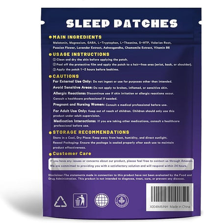 36ct Sleep Patches for Adults Extra Strength – All Natural Nighttime Comfort with Melatonin & Magnesium, Quick-Acting & Long-Lasting