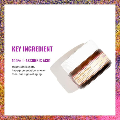 Good Molecules Vitamin C Booster Powder - 100% Pure L-Ascorbic Acid for Firm Skin - Collagen Boosting, Anti-Aging, and Skincare for Face
