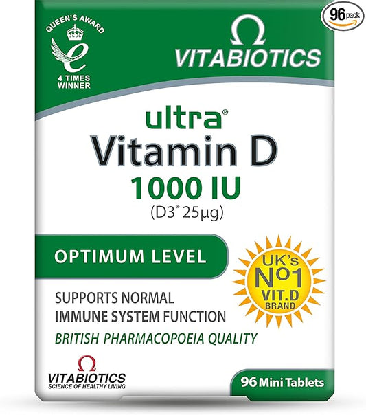 Ultra by Vitabiotics Vitamin D Tablets x 96