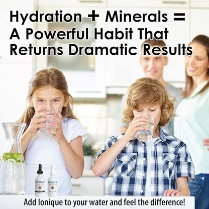 Mineral Supplement for Water - Make Ultra-Premium Mineral Water - Magnesium, Trace Mineral & Electrolyte Hydration System, Mineralize Filtered and RO Water, Two 2 oz Bottles of Liquid Drops