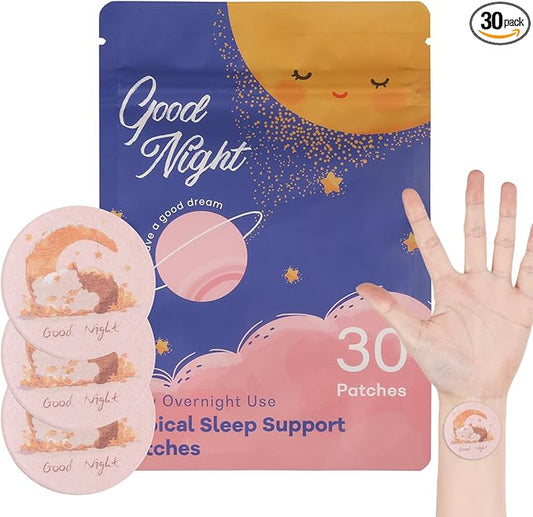 Sleep Patches for Adults Extra Strength 30 Patches - Long-Lasting Night Comfort with Melatonin, Valerian & Natural Botanicals - Fast-Acting Transdermal Support for Restful Sleep, Morning Refreshment