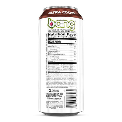 Bang Energy Wyldin’ Watermelon Sweet Tea, Sugar-Free Energy Drink, 16 Ounces (Pack of 12)
