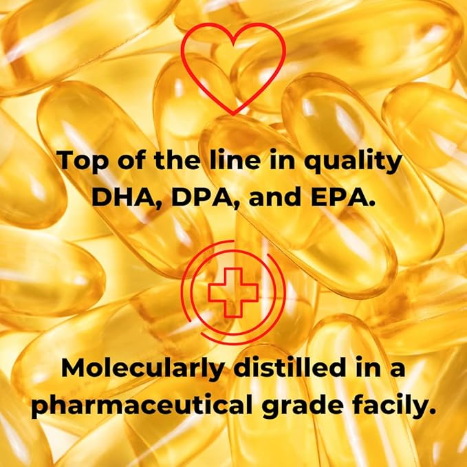 EZ Omega-3 Atlantic Menhaden Fish Oil Supplement 2000 mg, Burpless, Made in The USA, Perfect Balance of EPA+ DHA + DPA 180 Softgels