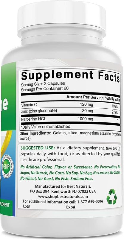 Gymnema Sylvestre Extract 500 mg & Berberine Plus 1000mg