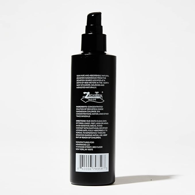 HigherDOSE GET Salty Body Spray - Purified Water & Magnesium Salt Spray - Topical Sea Salt Spray for Muscle Recovery, Mood Support & Hormone Balance - Relax and Absorb Electrolytes (8.33 Fl Oz)