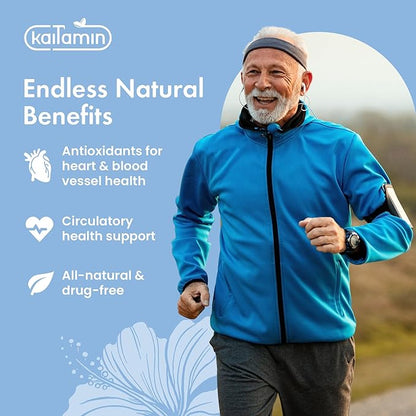 Blood Pressure Support Supplement with Garlic, Hibiscus, and Hawthorn - Supports Cardiac Health and Circulation, Healthy Heart-Supporting Herbs and Vitamins - 90 Capsules, 3 Months Supply.