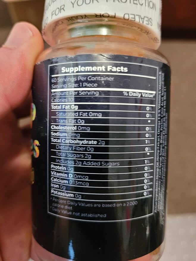Potent Hemp Gummies | 60 Count | Pure Clean Colorado Hemp | Calm Gummies for Worriedness & Sleep