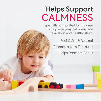 Zahler ChildCalm, Kosher Fruit Punch Chewable Magnesium for Kids - Natural Calm, Mood Support, and Relaxation - Calming Kids Magnesium Supplement Childrens Magnesium, 60 Tablets