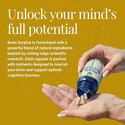 Nootropic Supplement for Memory, Focus, Energy: with Lions Mane, Ginkgo Biloba, Alpha GPC, Vitamin B12 Non GMO, Vegan, Gluten Free