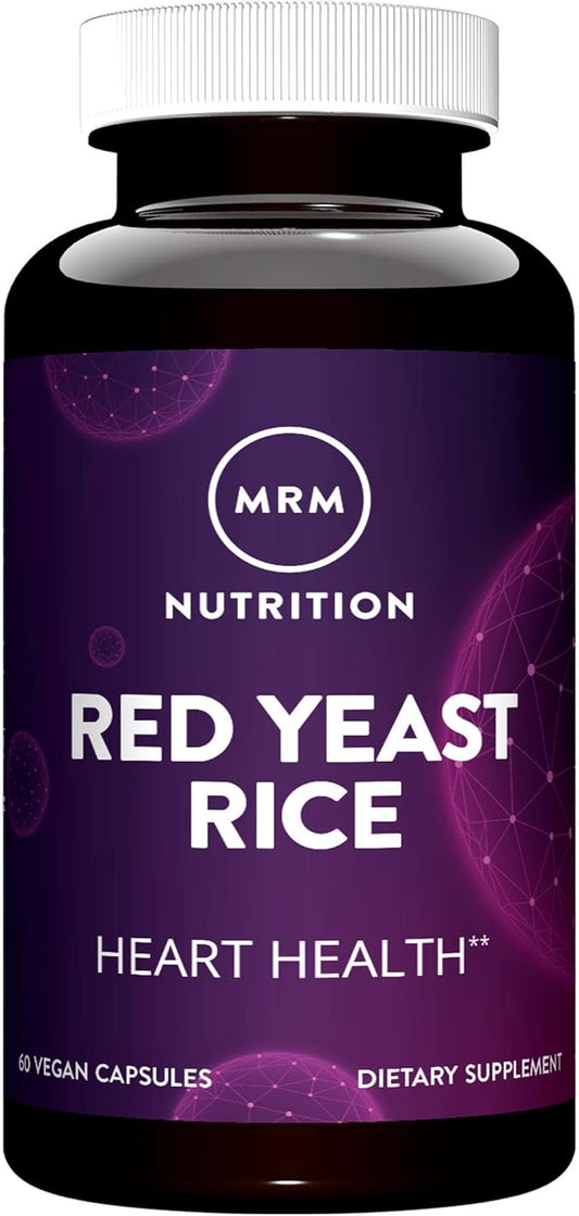 MRM Nutrition Red Yeast Rice | Monocolin K + Citrinin Free | Gluten Free + Vegan | 30 Servings