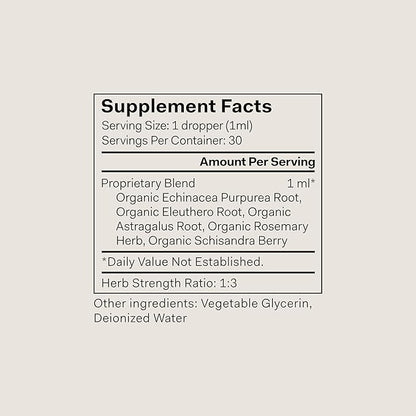 The Nue Co. Defense Drops, Supports Immunity with Adaptogen Herbs, Vegan, Cruelty Free