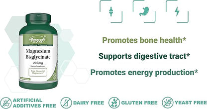 VORST Magnesium Bisglycinate 200mg 180 Vegan Capsules