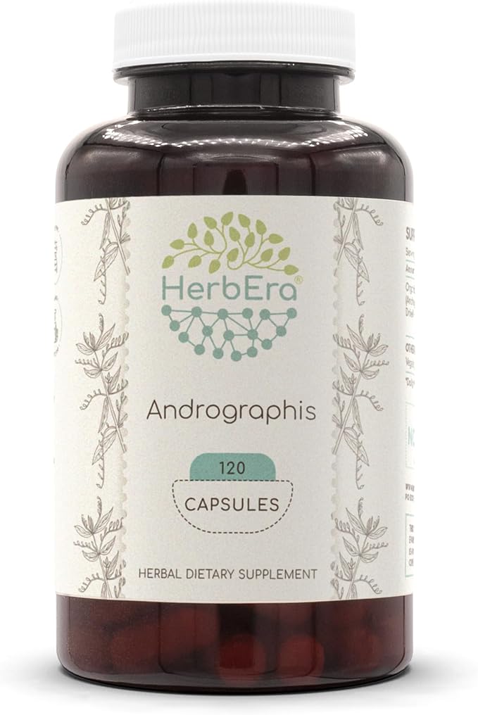 Andrographis 120 Capsules, 800 mg, Made with Andrographis (Fah talai jone, Andrographis paniculata) Dried Herb (120 Capsules)