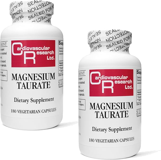 Cardiovascular Research Magnesium Taurate 125 mg New Tamper Resistant Ship Box 360 Count