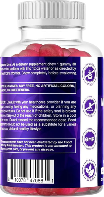 Vitamatic Melatonin 10 mg Vegetarian Gummies – Non-Habit Forming – 60 Gummies per Bottle – 2-Pack (Total 120 Vegan Gummies)