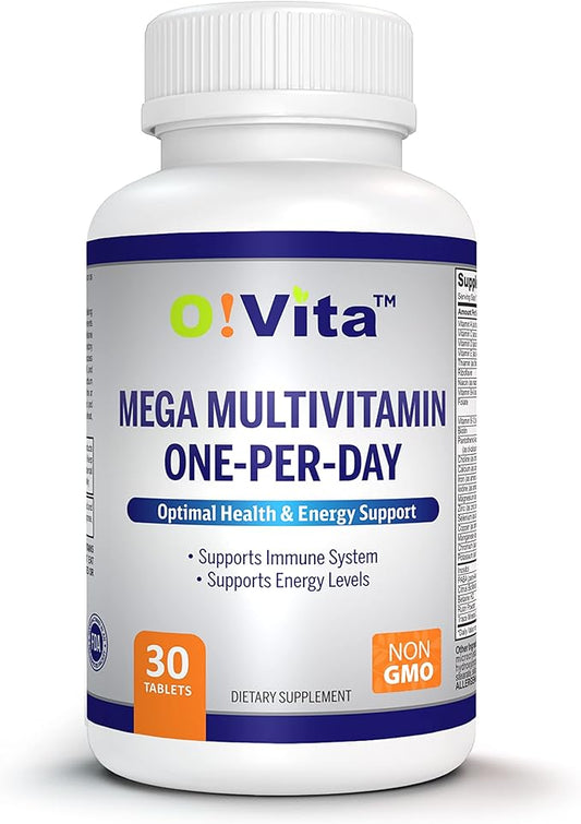Mega Multivitamin One-per-Day, Supports Immune System, foundational Health, Full Spectrum of Vitamins and Minerals, and Much More ...30-Day Supply (30 Non-GMO Tablets)