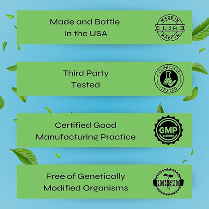 Magnesium Glycinate | High Absorption Supplement for Stress Relief, Sleep, Muscle Recovery, Nerve Support, Bone Health, and Heart Wellness – 90 Capsules, Made in The USA