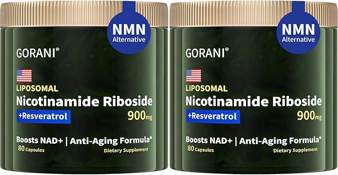 Gorani NAD+ Supplement 900MG, Nicotinamide Riboside, Liposomal Resveratrol, Quercetin - MNM Resveratrol Supplement (2)