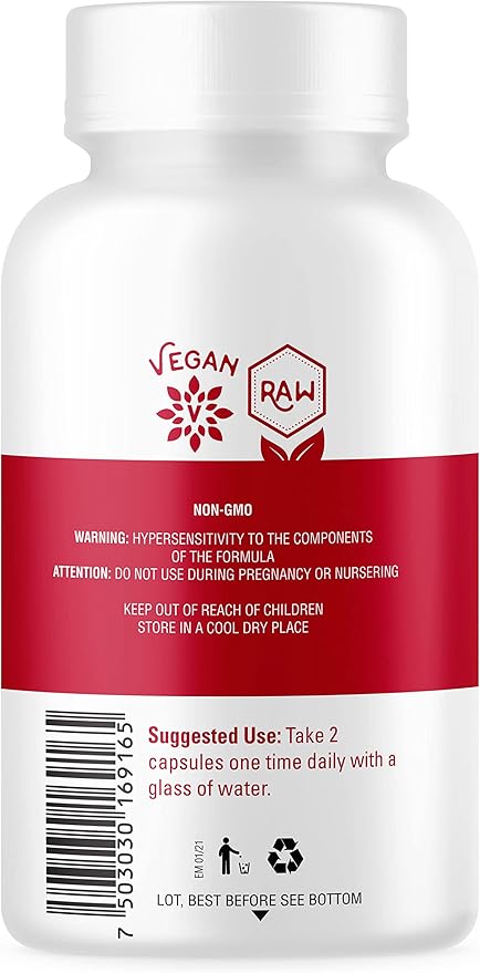 Organic Cranberry 60 Capsules - Prevention of UTI - Certified USDA - Non GMO - Vegan